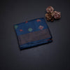 Pure Tussar Navy Blue Printed Saree