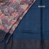 Pure Tussar Multi Colour Floral Printed Saree 02