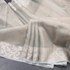 Tissue Kota Sky Blue Zari Worked Saree With Gota Work