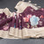 Raw Silk Wine Colour Floral Printed Saree With Thread Border