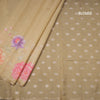 Raw Silk Sandal Zari stripes Saree And Printed Sequence Work
