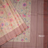Kota Light Sandal Floral Printed Saree