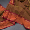 Chettinad Cotton Shot Colour Plain Saree With Rettapet Border Without Blouse