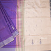Vaazhai Naar Purple Saree With Thread Buttas And Contrast Pallu