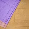 Vaazhai Naar Lavender Saree With Thread Buttas And Contrast Pallu
