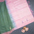 Vaazhai Naar Mehandi Green Saree With Thread Buttas And Contrast Pallu