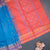 Vaazhai Naar Peacock Blue Saree With Thread Buttas And Contrast Pallu
