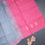 Vaazhai Naar Grey Saree With Thread Buttas And Contrast Pallu
