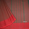 Chettinad Cotton Shot Colour Plain Saree With Thread Border