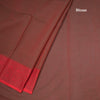 Chettinad Cotton Shot Colour Plain Saree With Thread Border