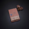Organza Peach Floral Thread Work Saree With Zari Border