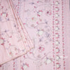 Semi Raw Silk Onion Pink Floral Printed Saree 03
