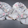 Semi Raw Silk Light Grey Floral Printed Saree 02