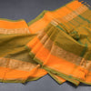 Chettinad Cotton Shot Colour Saree With Thread Buttas And Thread Border