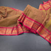 Kanchi Cotton Shot Colour Saree With Thread Buttas And Zari Border 04