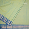 Kanchi Cotton Shot Colour Plain Saree And Zari Border