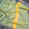 Kanchi Cotton Shot Colour Plain Saree And Zari Border - Kumaran Silks