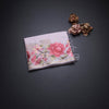 Linen Baby Pink Zari Stripes Saree And Thread Embroidered Border