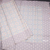 Raw Silk Multi Colour Printed Saree With Thread Border
