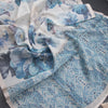 Raw Silk Cream Floral Printed Saree With Ribbon Border 06 - Kumaran Silks