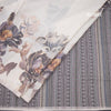 Raw Silk Cream Floral Printed Saree With Ribbon Border 04