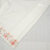 Tussar White Saree With Stone Buttas And Thread Border