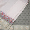 Kota Cream Saree With Mirror Buttas On The body And Zari Border