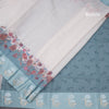 Kota Cream Saree With Mirror Buttas On The body And Zari Border 02
