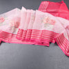 Kota Rose Pink Floral Printed Saree And Zari Border
