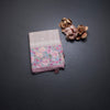 Tussar Light Brown Saree With Thread Buttas And Printed Border 02
