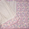Tussar Light Brown Saree With Thread Buttas And Printed Border 02