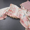 Raw Silk Cream Printed Saree With Forest Design 02