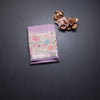 Kota Lavender Saree With Thread Buttas And Printed With Zari Border