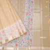 Kota Sandal Saree With Thread Buttas And Printed With Zari Border