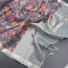 Kota Green Floral Printed Saree And Zari Border - Kumaran Silks