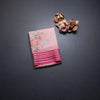 Kota Peach Floral Printed Saree And Zari Border