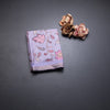 Semi Raw Silk Lavender Printed Saree With Floral Creeper Design
