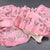 Semi Raw Silk Rose Pink Printed Saree With Floral Creeper Design