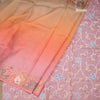 Organza Multi Colour Saree With Mirror Buttas And Thread Border