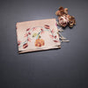 Raw Silk Light Brown Plain Saree With Floral Border