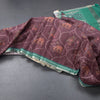 Raw Silk Dark Brown Ikkat Printed Saree