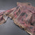 Semi Linen Light Maroon Leaf Printed Saree