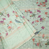 Kota Light Green Printed With Thread Work Saree