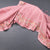 Raw Silk Baby Pink Saree With Zari Stripes And Thread Border