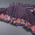 Raw Silk Dark Purple Zari Stripes Saree And Thread Border