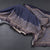 Semi Raw Silk Navy Blue Plain Saree With Printed Paisley Design