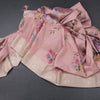 Satin Silk Peach Floral Printed Saree