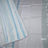 Linen Multi Colour Borderless Saree With Stripes Design