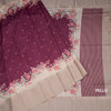 Satin Silk Dark Pink Saree With Zari Buttas And Simple Border