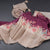 Satin Silk Dark Pink Saree With Zari Buttas And Simple Border